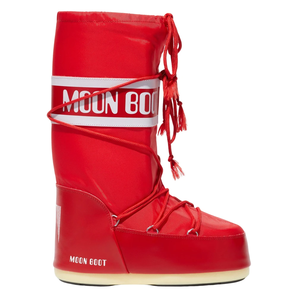 Moon Boot Girls Red Kids Boots, 23 Eu, Icon Boots For
