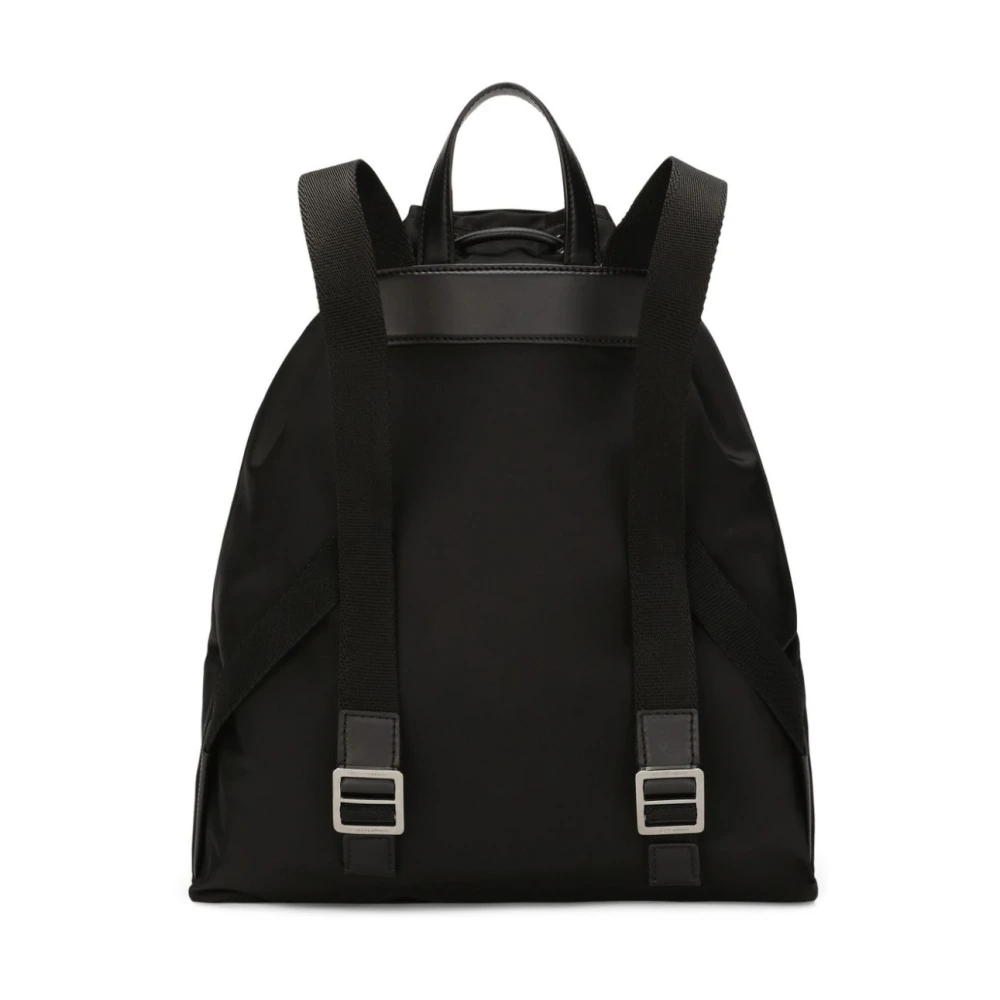 Dolce & Gabbana Zwarte Logo Bucket Rugzak Aw24 Black Heren