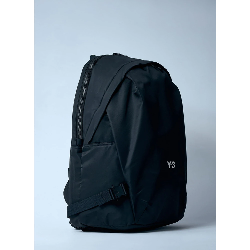 Y-3 Logo Patch Rugzak Black Heren