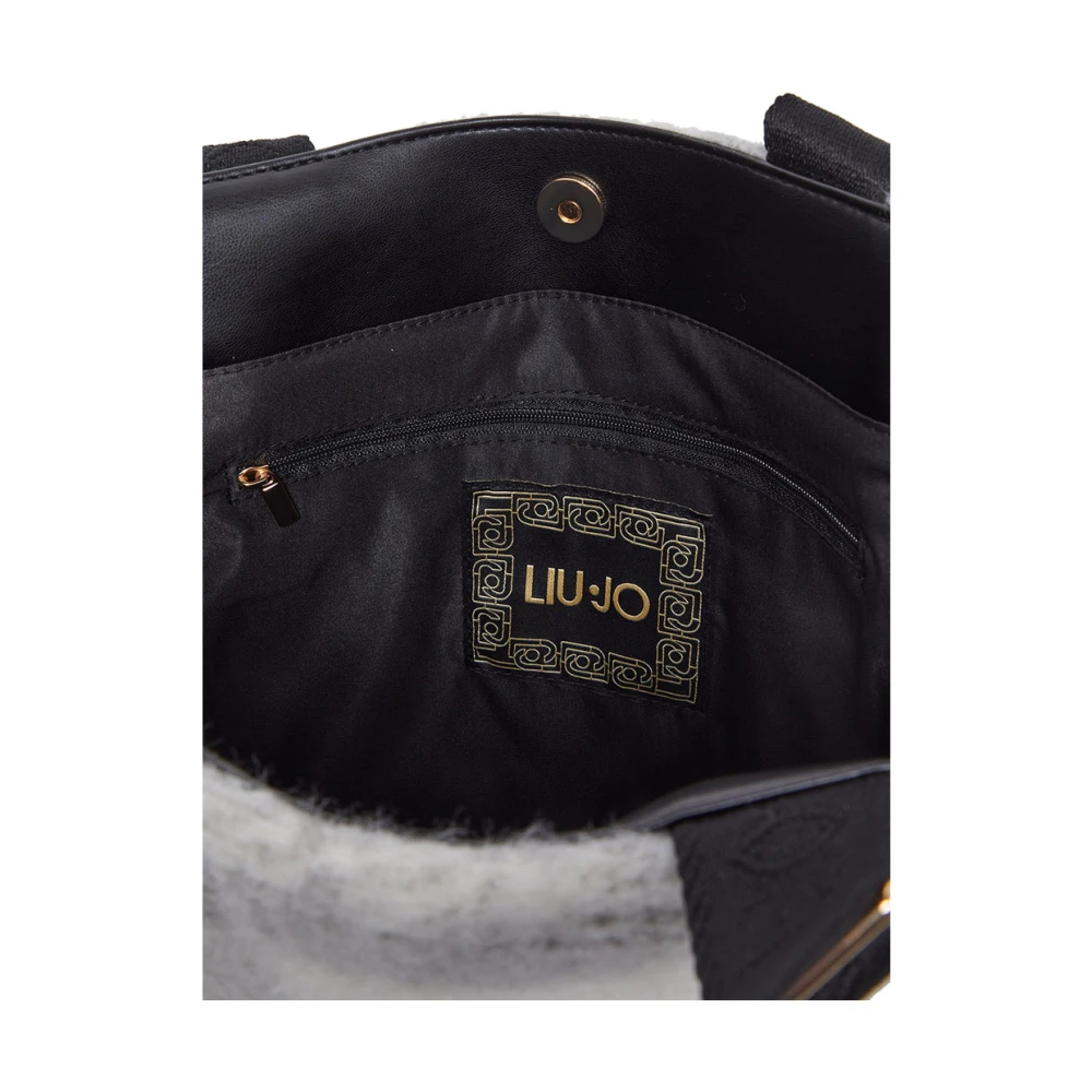 Liu Jo Elegante Zwarte Shopper Tas Multicolor Dames