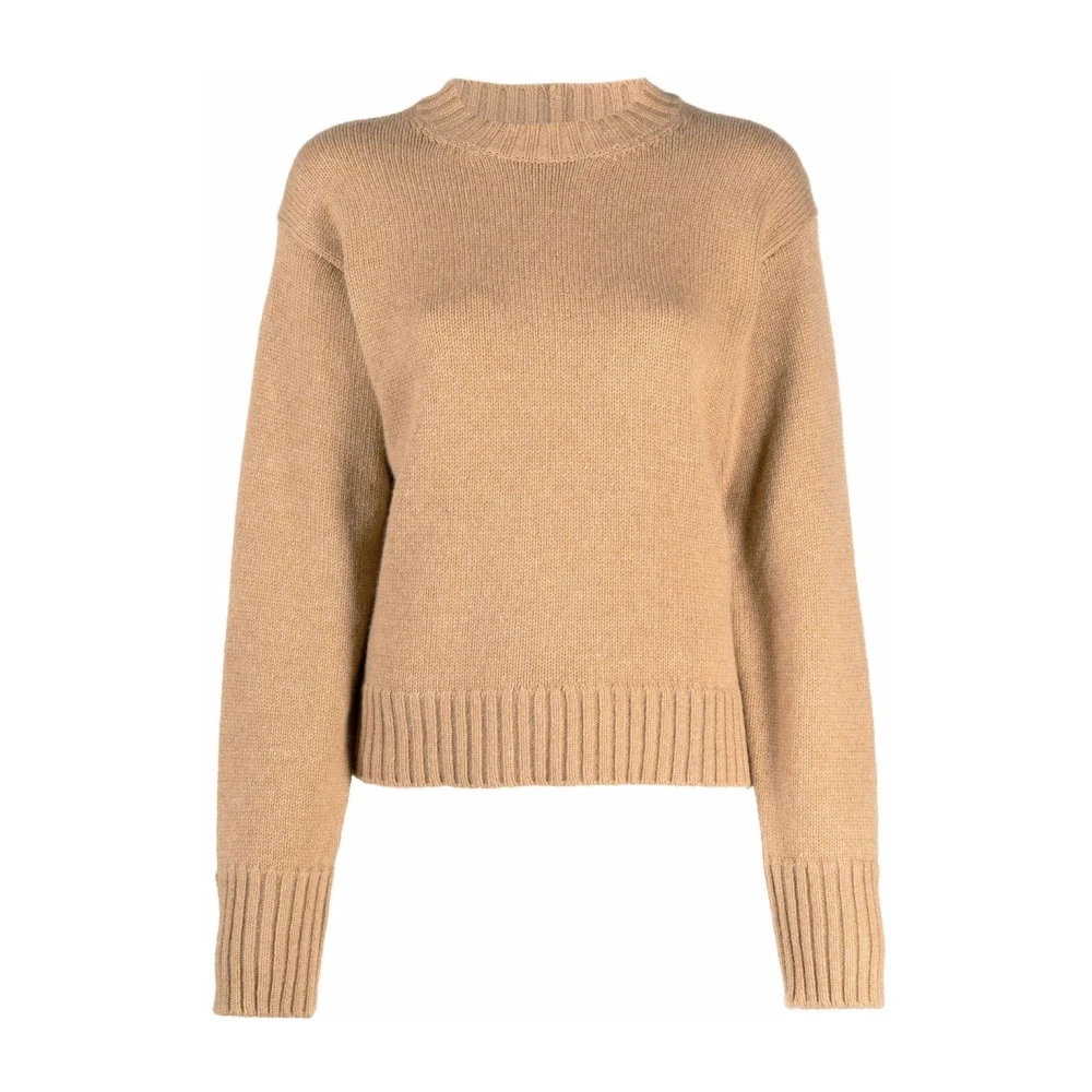 Jil Sander Vrouw Beige Truien & Vesten Dames, S, Kasjmier, Kasjmier Trui