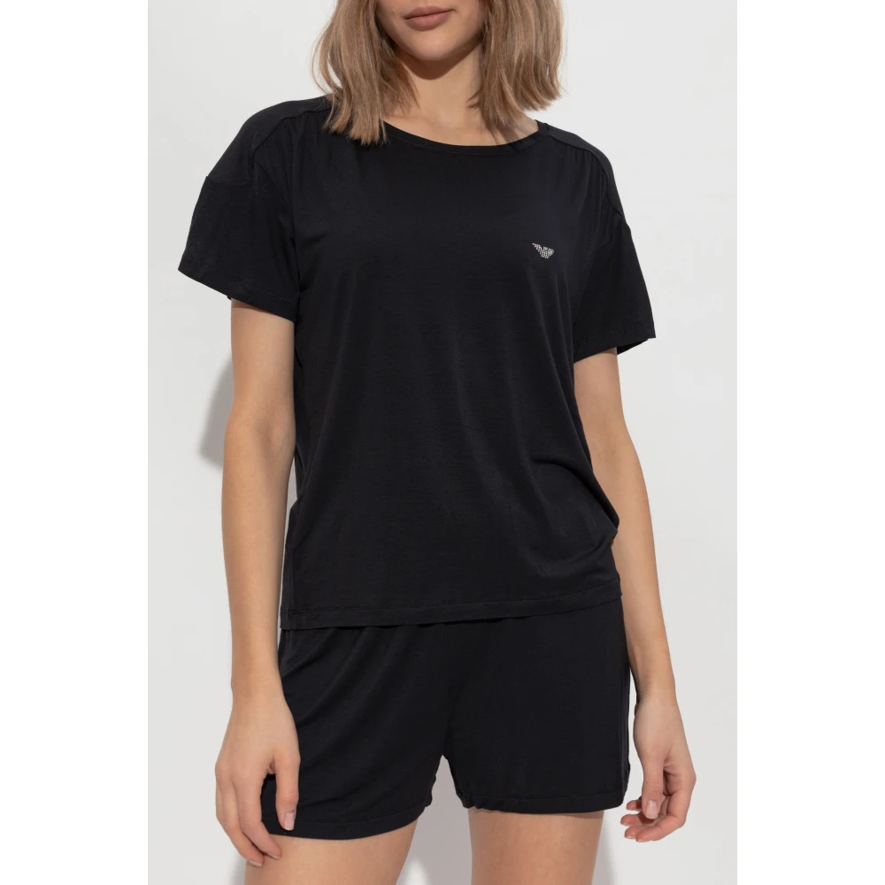Emporio Armani Tweedelige pyjama uit de collectie Black Dames
