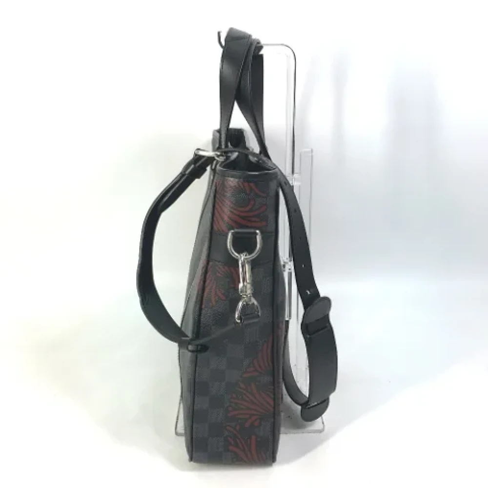 Louis Vuitton Vintage Pre-owned Cotton louis-vuitton-bags Black Dames