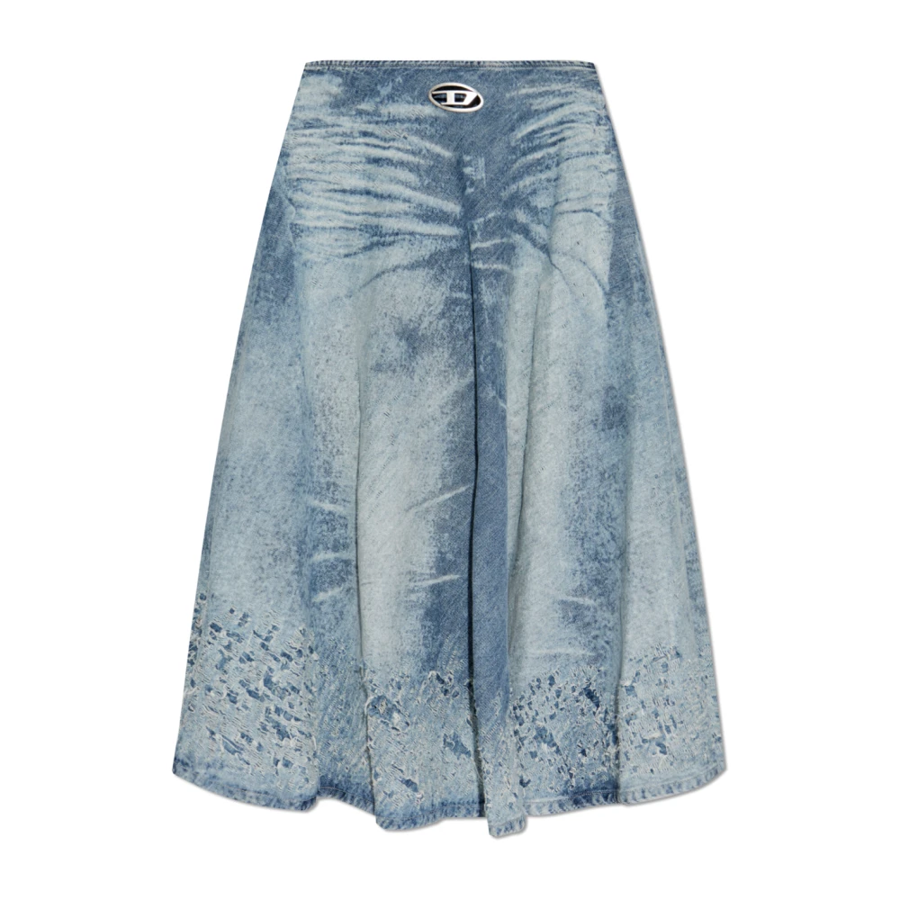 Diesel Damen Blau Rock De-Annet-Fsh