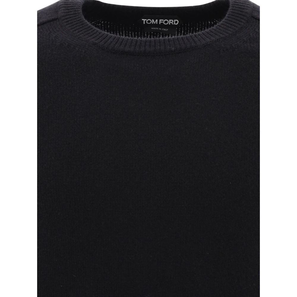 Tom Ford Cashmere Sweater Regular Fit Black Heren