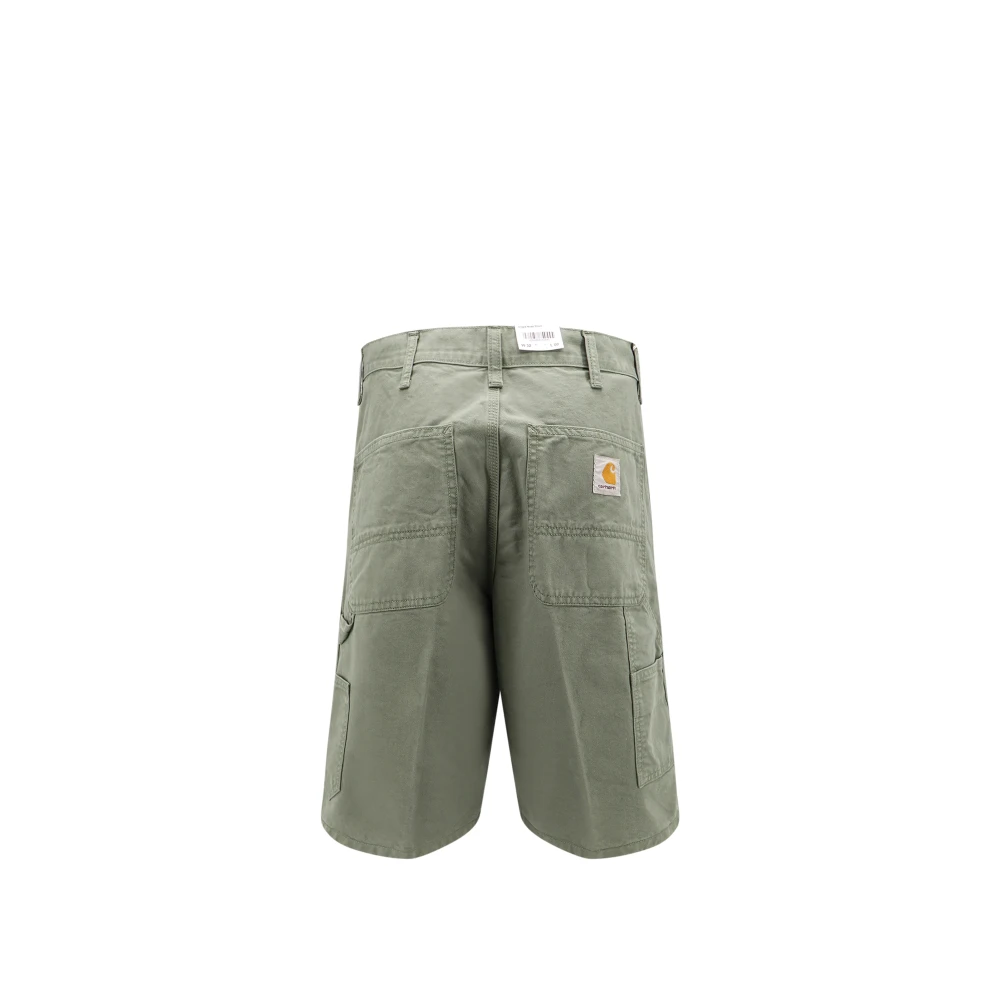 Carhartt WIP Cargo Bermuda Shorts met Logo Patch Green Heren