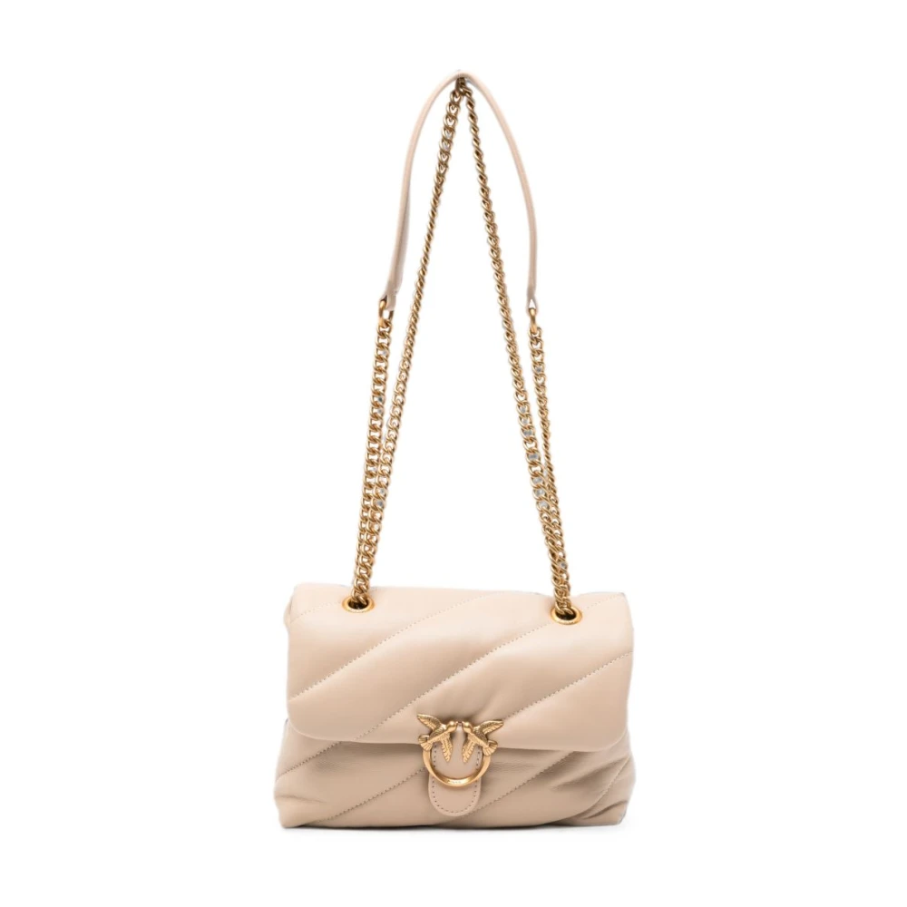 Pinko Love Mini Puff - Female - Shoulder Bags - Beige - One Size - Bags