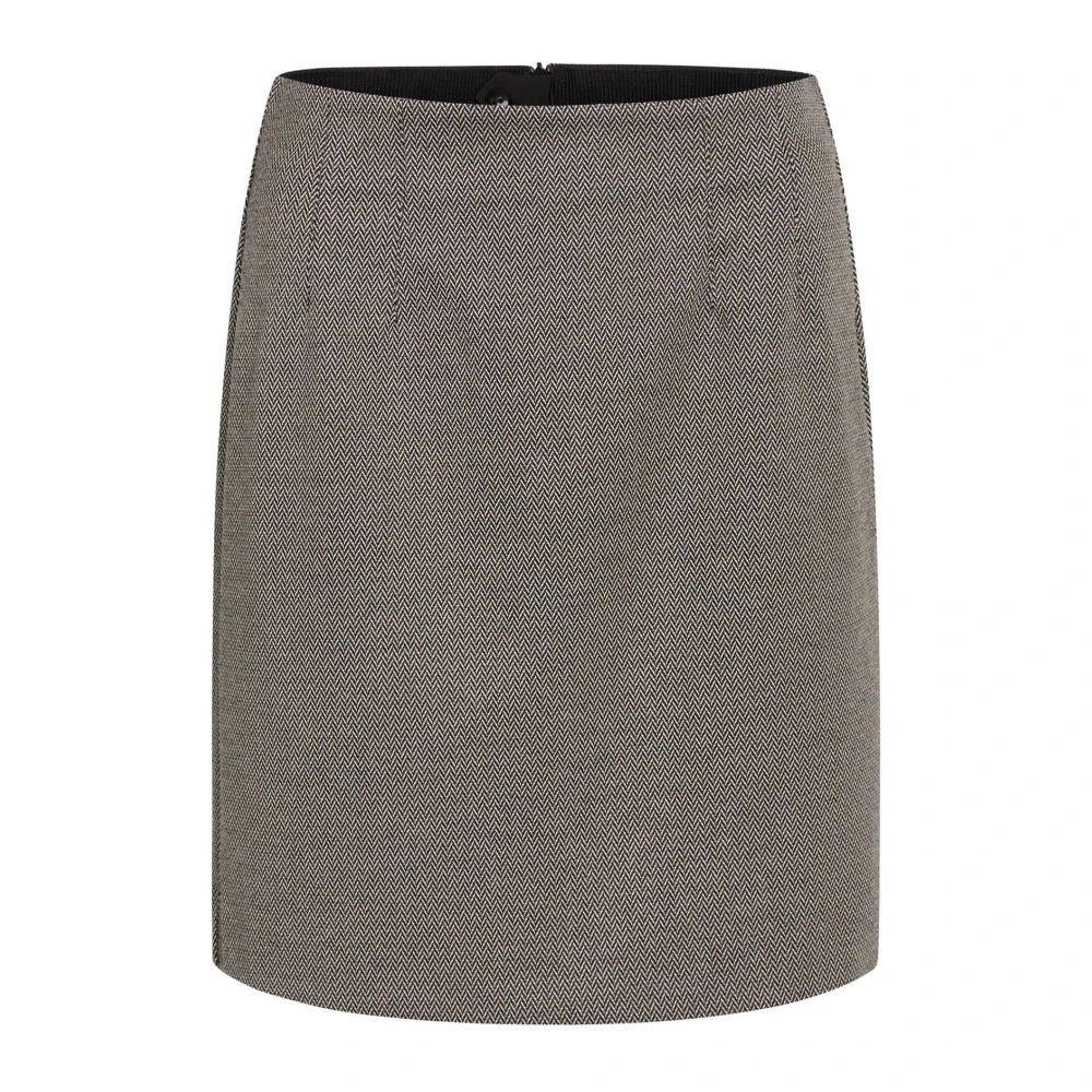 RUE de Femme Elegante Korte Rok Bitter Chocolade Brown Dames