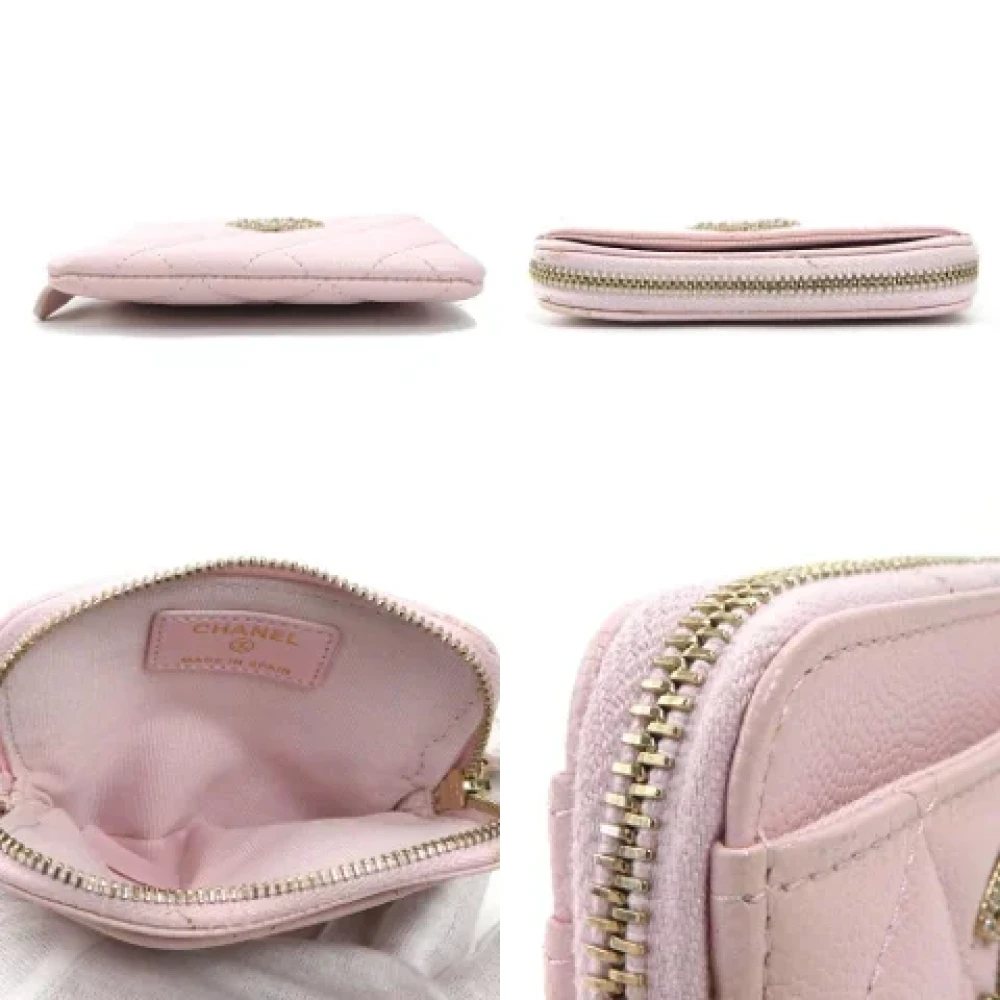 Chanel Vintage Pre-owned Leather wallets Pink Dames
