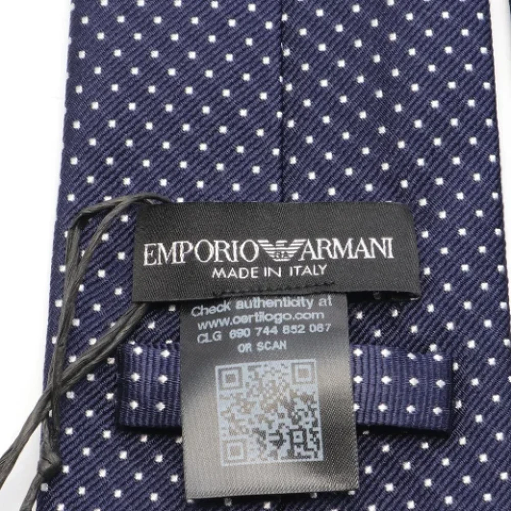 Armani Pre-owned Silk home-office Blue Heren
