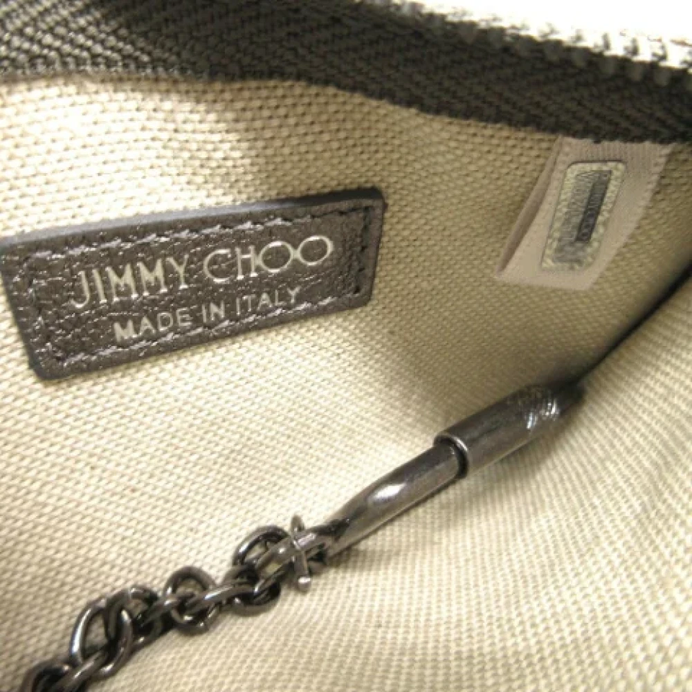 Jimmy Choo Pre-owned Leather wallets Gray Dames