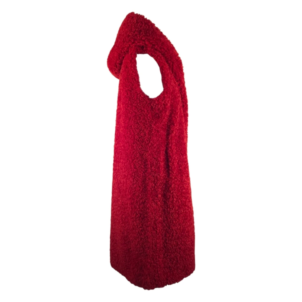 BomBoogie Rode Sherpa Fleece Jas Red Dames