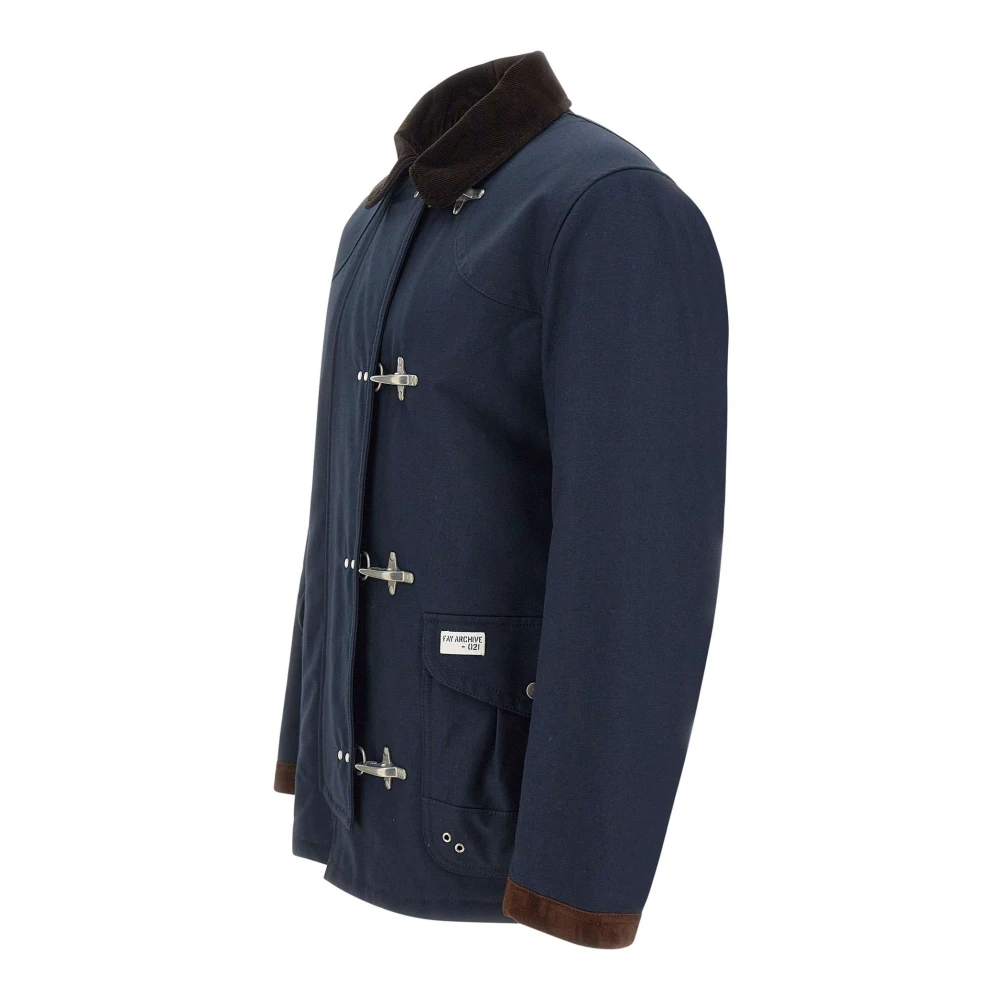 Fay Brandweer geïnspireerd canvas jack Blue Heren