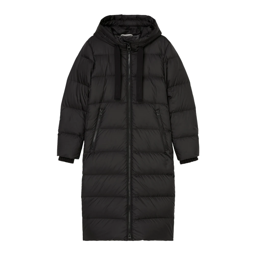 Marc O'Polo Getailleerde donsjas met capuchon Black Dames