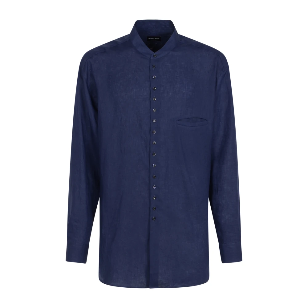 Giorgio Armani Uomo Blu Casual Shirt