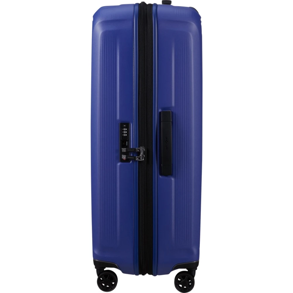 Samsonite Blauwe Trolley Koffer met Schokabsorberende Wielen Blue Heren