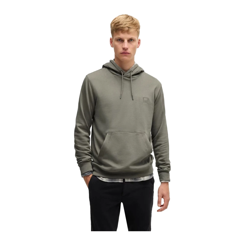 Hugo Boss Groene Hoodie Stijlvolle Casual Kleding Green Heren