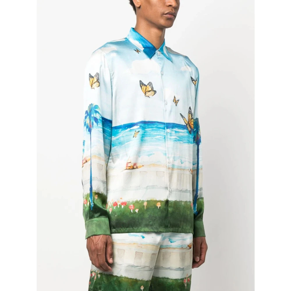 Nahmias Casual overhemd Blue Heren
