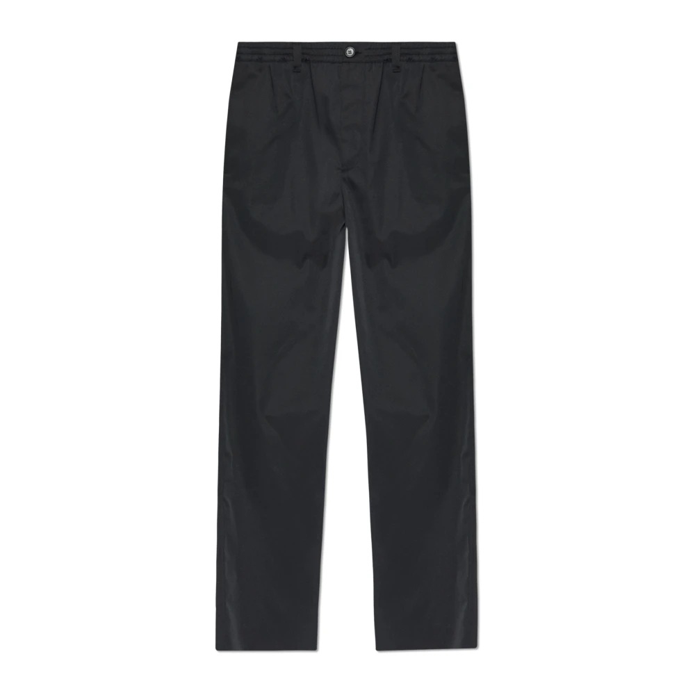 Marni Men's Black Straight-Leg Trousers - Straight Trousers - L - Trousers