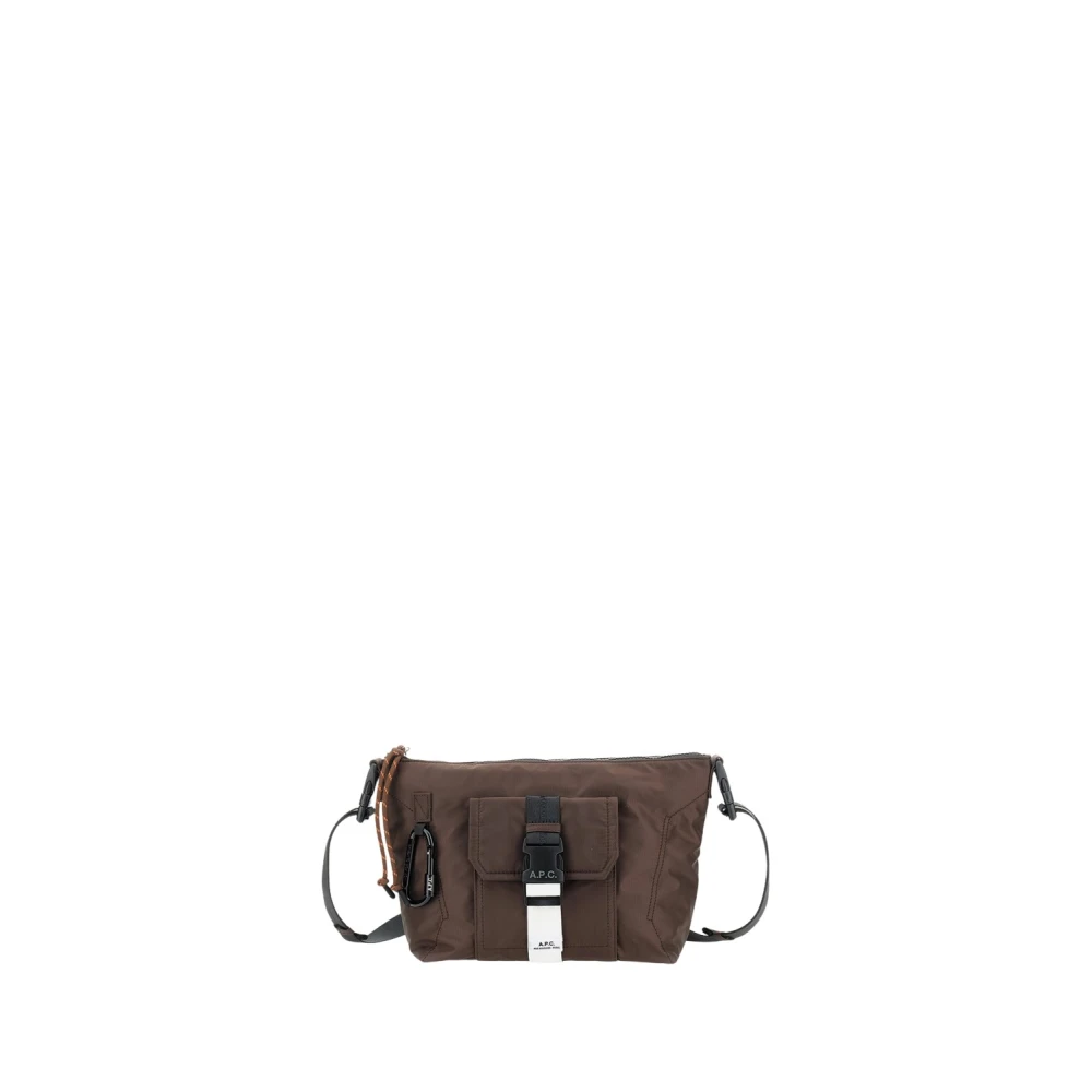 A.p.c. Men's Brown Trek Messenger Bag