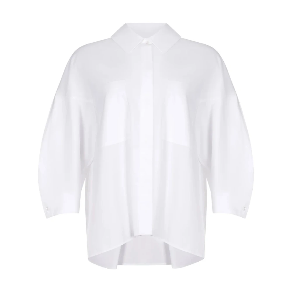 Max Mara Women's White Blouse Smmancella - Shirts - S- Blouses & Shirts
