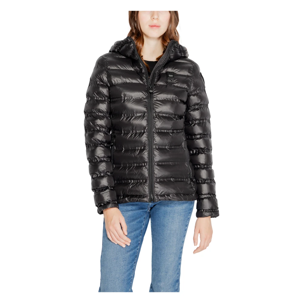 Blauer Damesjassen en Mantels Collectie Black Dames