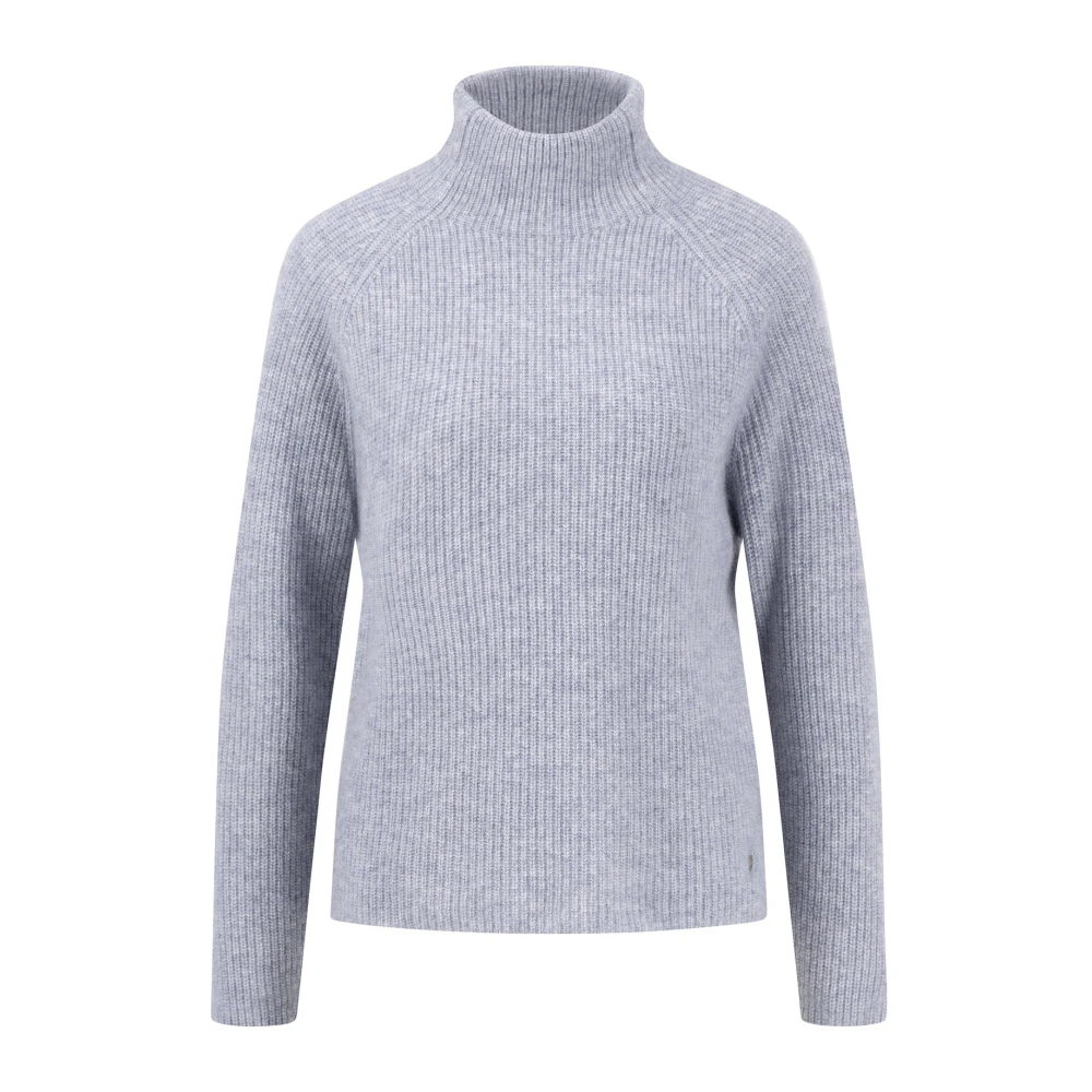 FYNCH-HATTON Kasjmier Coltrui Rib Trui Gray Dames