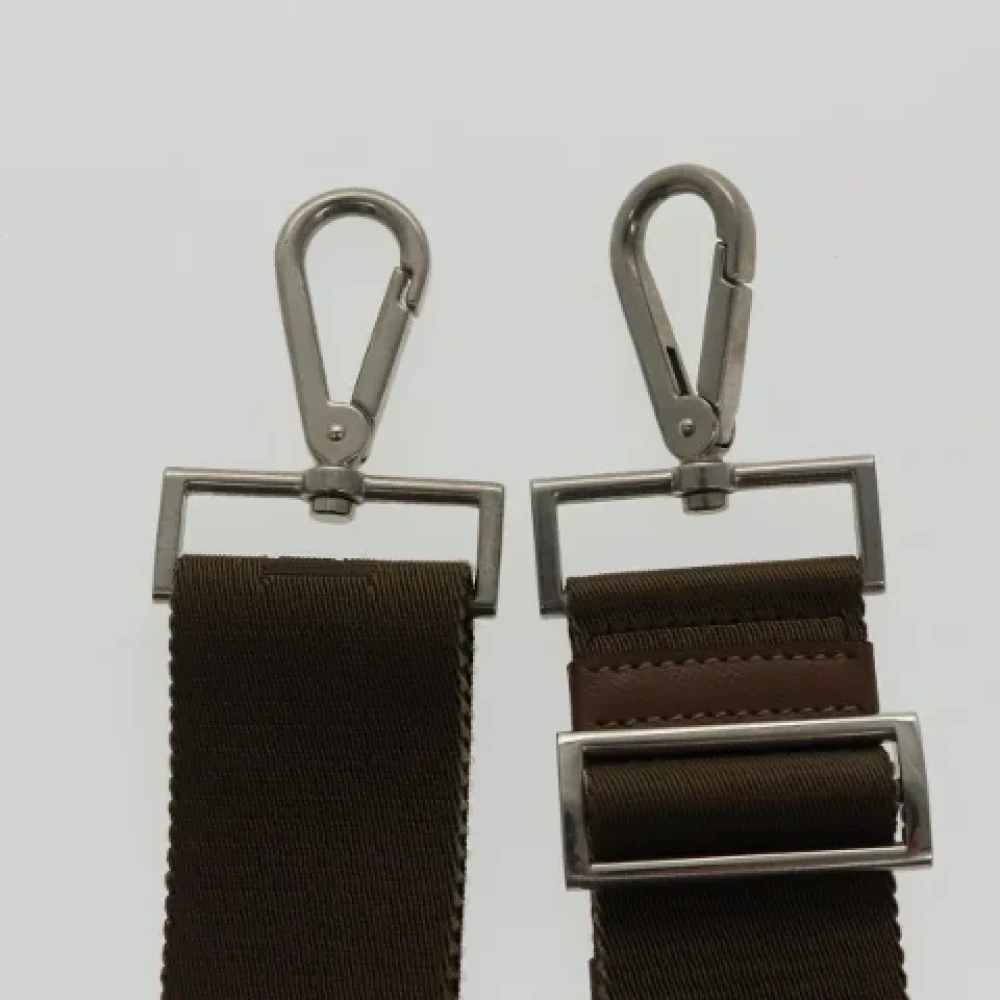 Prada Vintage Pre-owned Canvas home-office Brown Dames