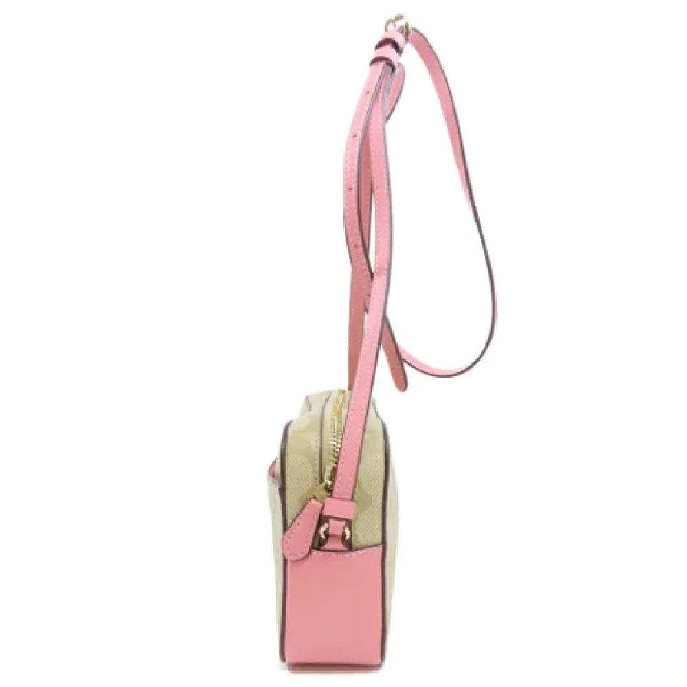 Coach Pre-owned Fabric shoulder-bags Beige Dames
