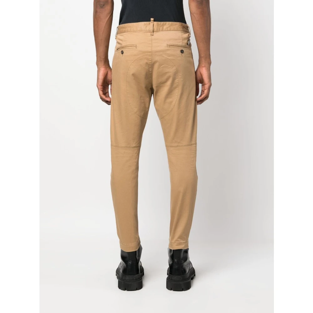 Dsquared2 Beige Slim Fit Broek Beige Heren