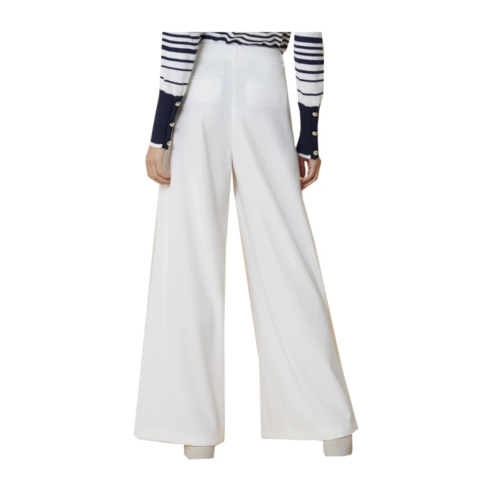 Pennyblack Rechte Pijp Polyester Broek White Dames