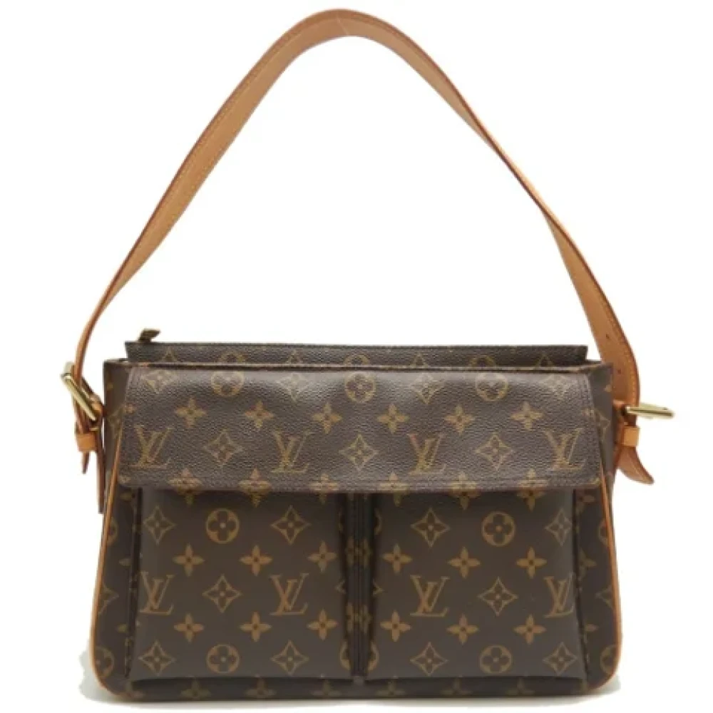 Louis Vuitton Vintage Pre-owned Canvas shoulder-bags Brown Dames