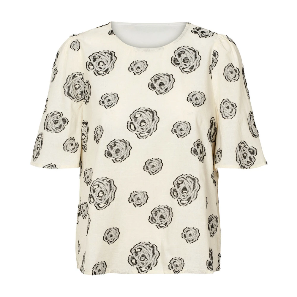 RUE de Femme Myriam Blouse met Gerimpelde Mouwen Multicolor Dames
