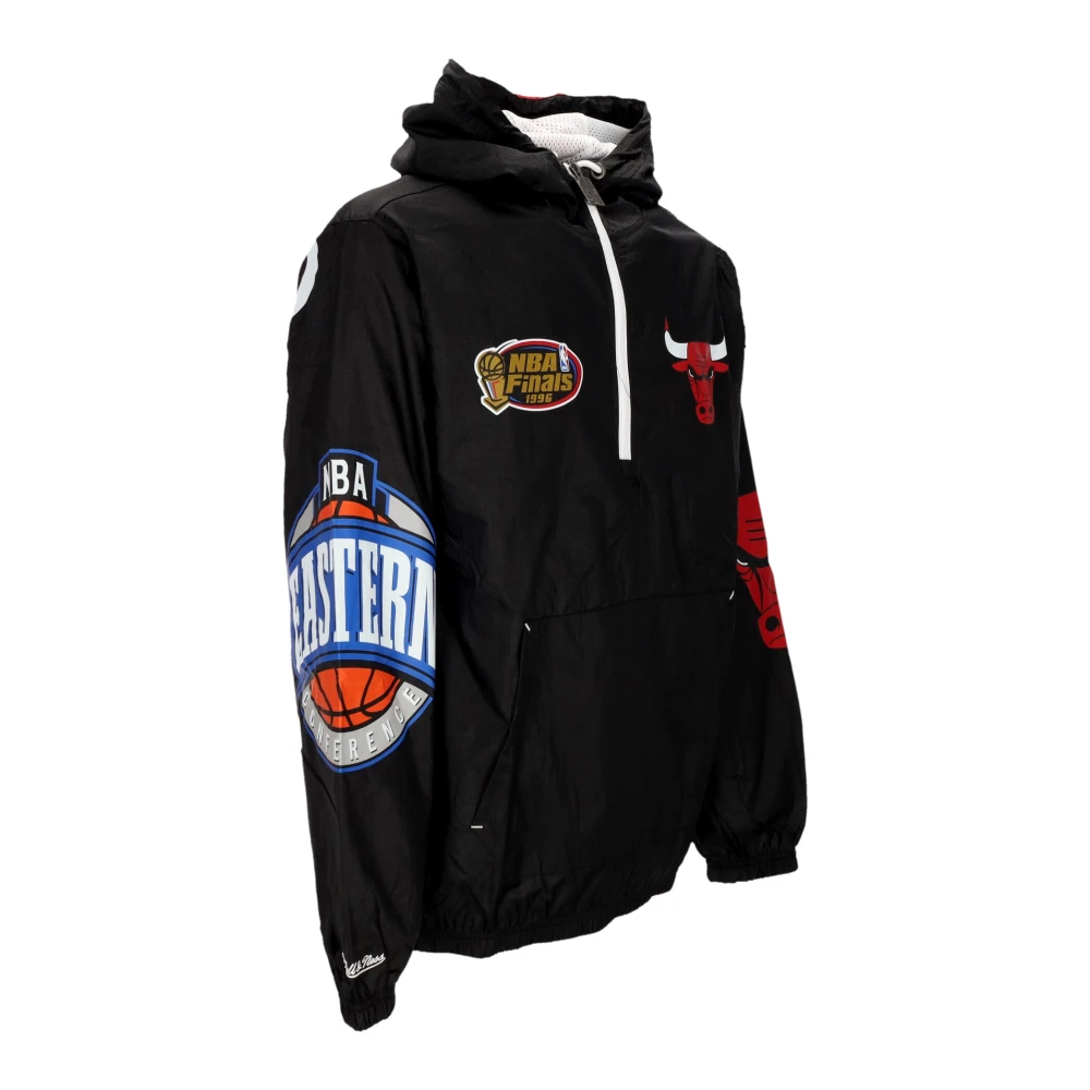 Mitchell & Ness Chicago Bulls Windbreaker Anorak Black Heren