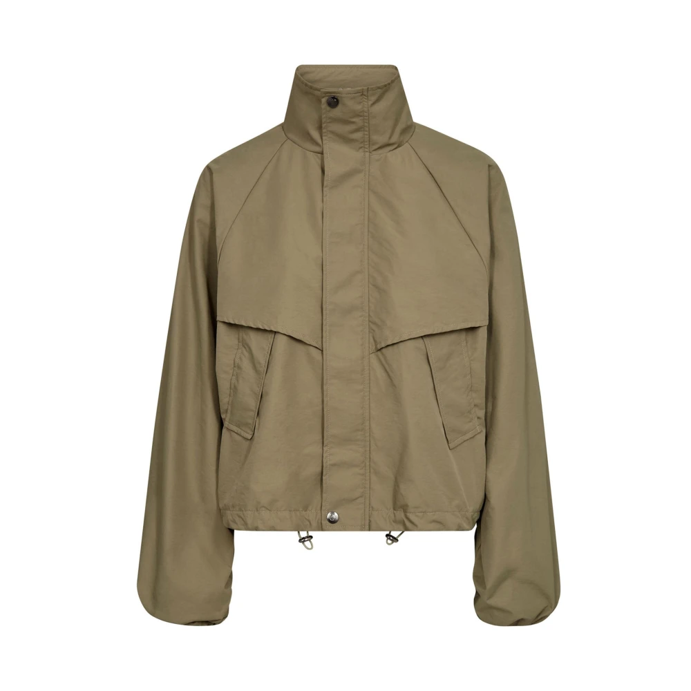 Co'couture Vrouw Groente Jassen Dames, Groen, L, Bomberjack