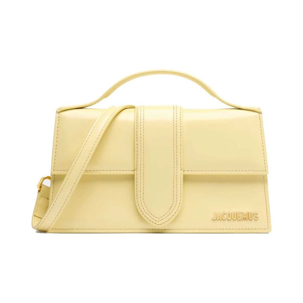 Jacquemus Gul Läder Crossbody Väska Yellow, Dam