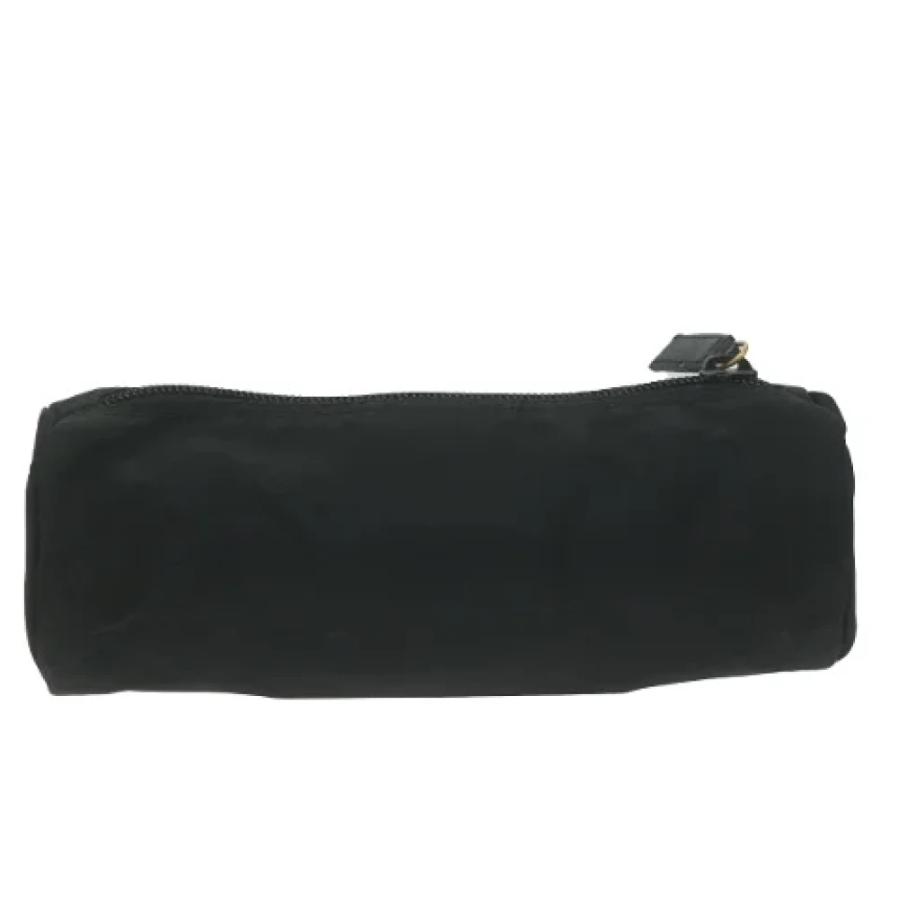Prada Vintage Pre-owned Fabric clutches Black Dames