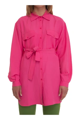 Lång Blus med Knappstängning