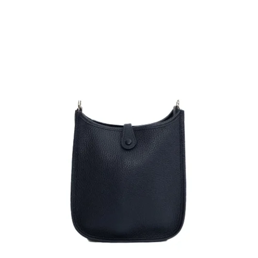 Hermès Vintage Pre-owned Leather shoulder-bags Blue Dames