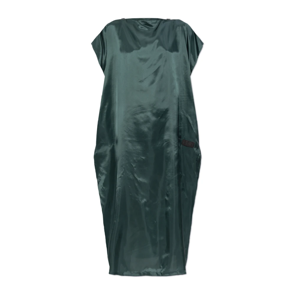 MM6 Maison Margiela Jurkje met logo patch Green Dames