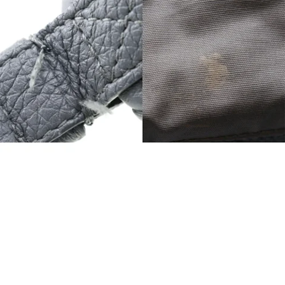 Bottega Veneta Vintage Pre-owned Leather shoulder-bags Gray Dames