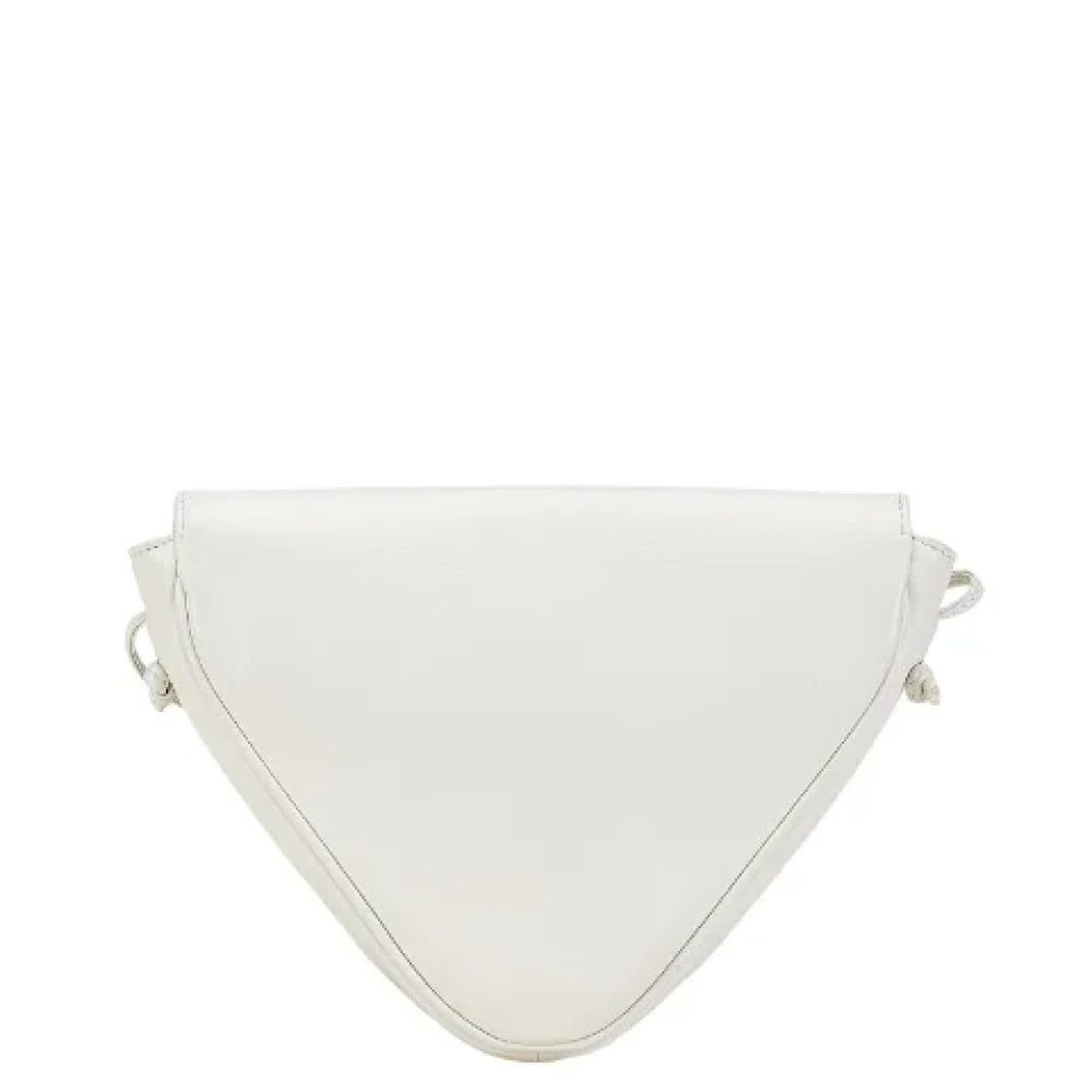 Celine Vintage Pre-owned Leather crossbody-bags White Dames