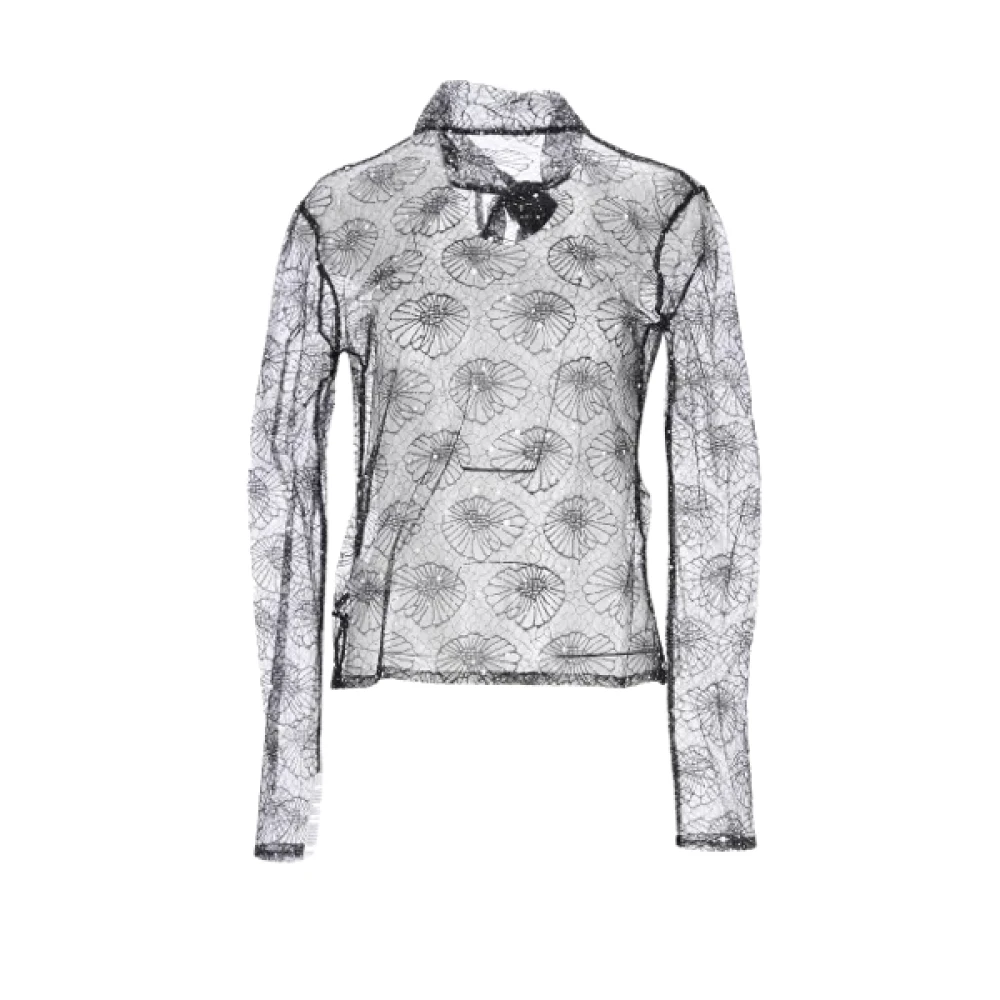 Msgm Polyester tops Black Dames