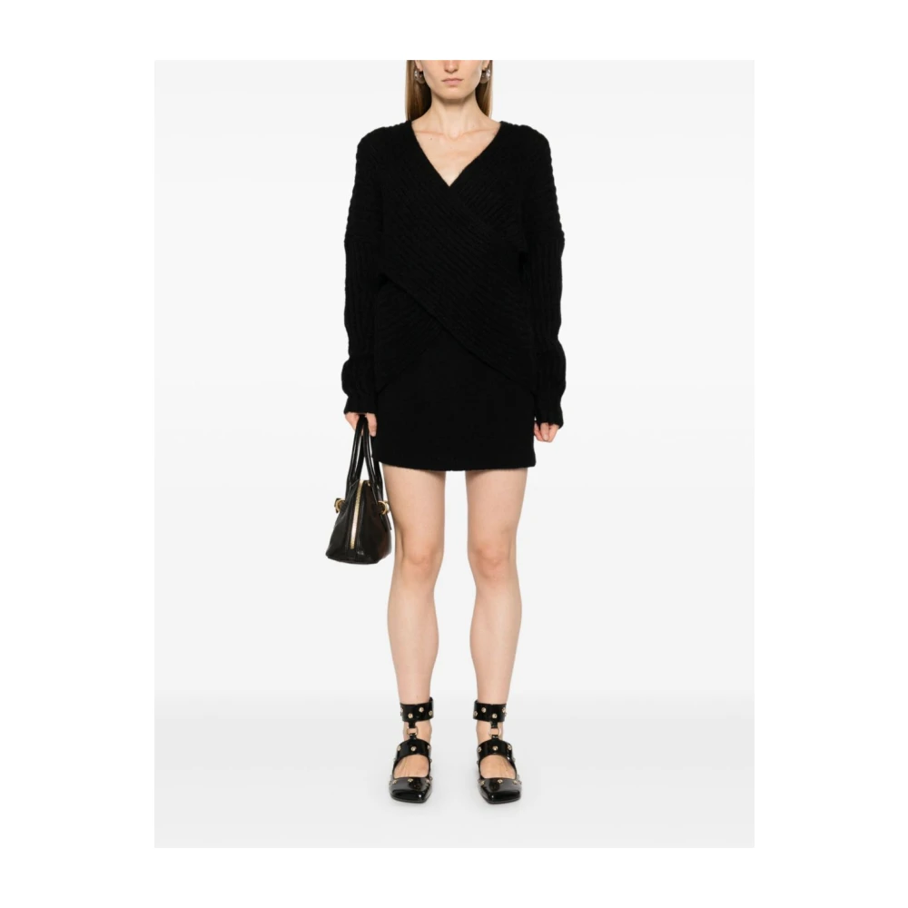 Twinset Chunky Gebreide Sweaters Zwart Black Dames