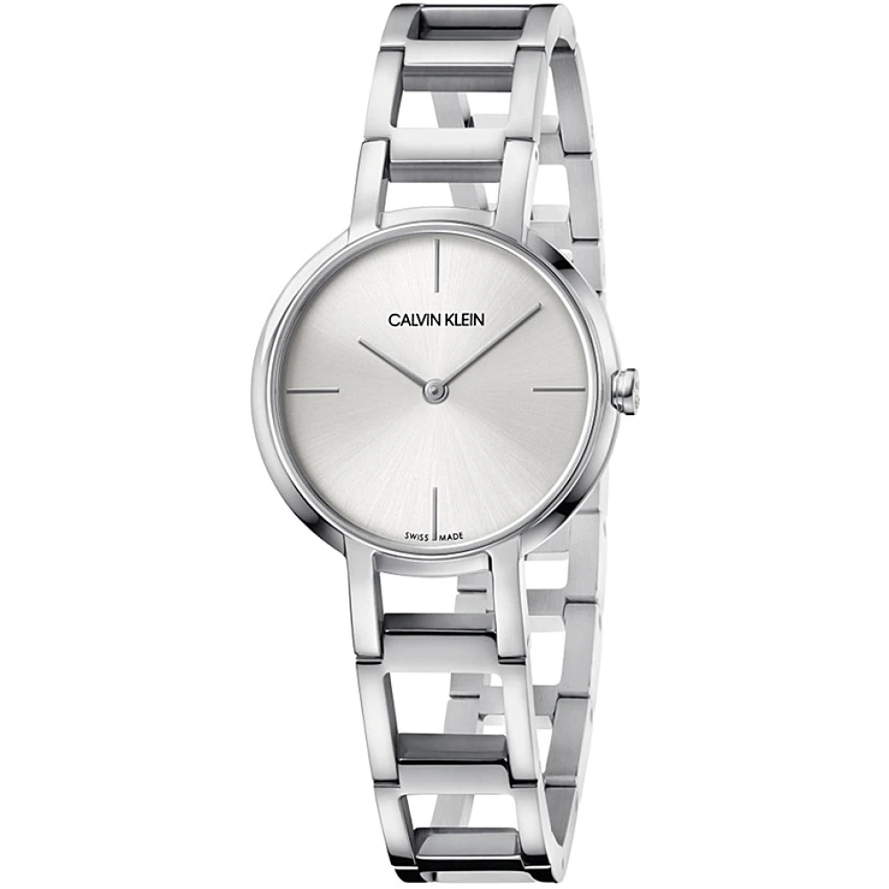 Calvin Klein Cheers Watch - Silverfärgad Urskiva, 32mm Rostfritt Stålhölje Gray, Dam