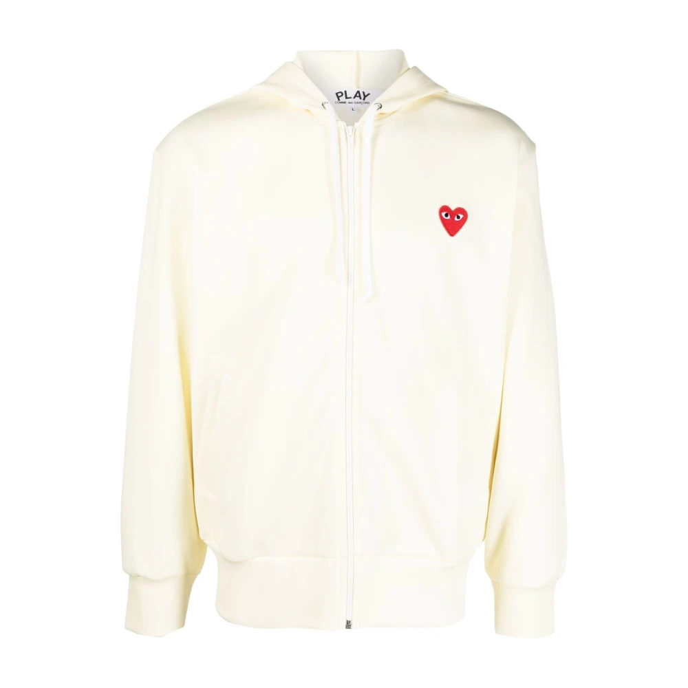 Comme des Garçons Play Play Zip Hoodie Beige, Herr