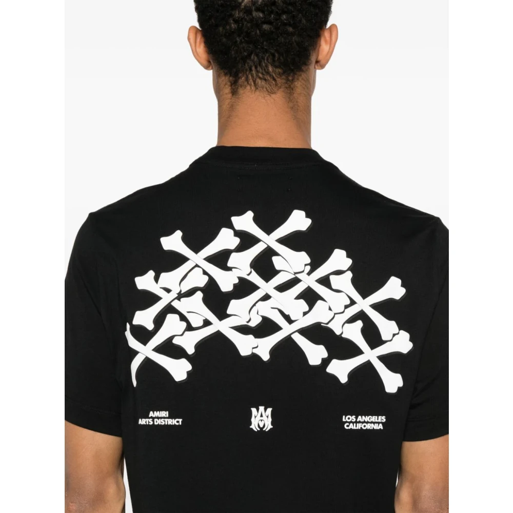 Amiri Stacked Bones T-shirt Black Heren