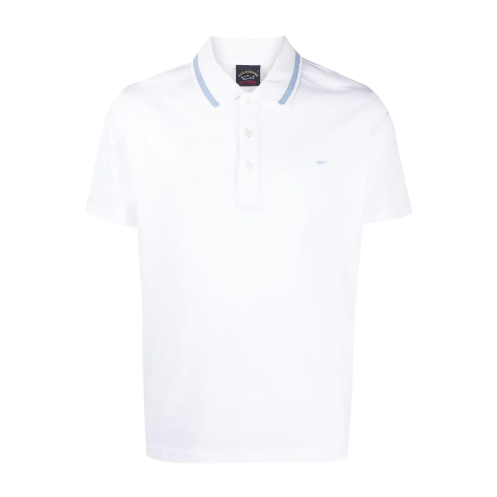 PAUL & SHARK Polo shirt van biologisch katoen met logo White Heren