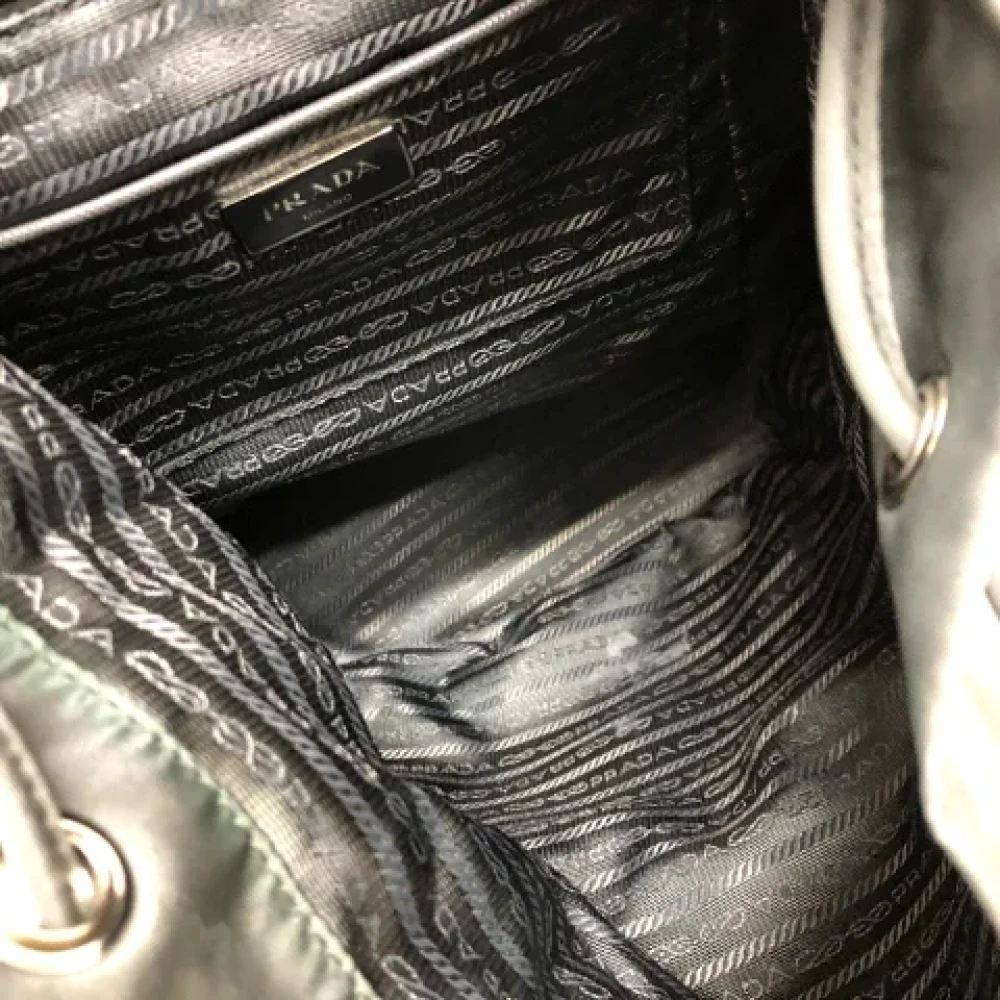 Prada Vintage Pre-owned Leather prada-bags Gray Dames