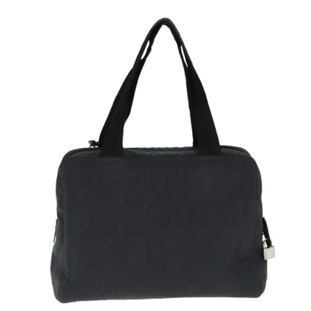Prada Vintage Pre-owned Nylon handbags Gray Dames